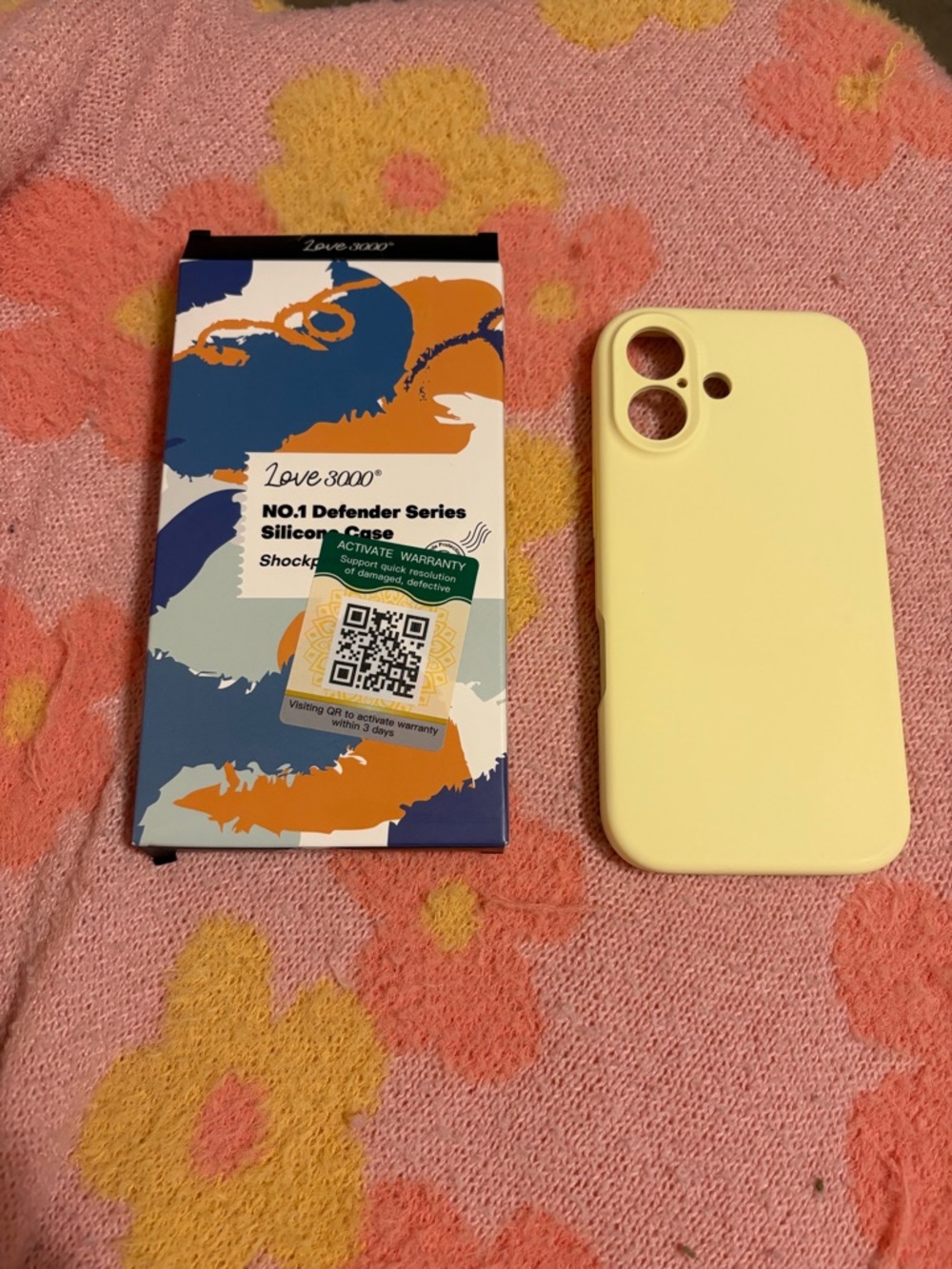 Silicone Defender Phone Case - Pale Yellow